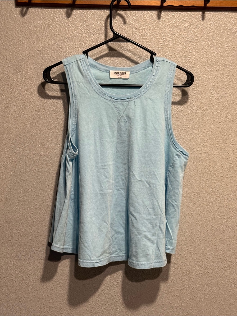 Double Zero Women's Blue Tank Top Like New